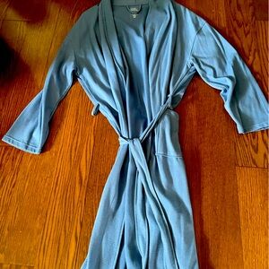 Croft & Barrow Men's  L/XL Blue Classic Waffle Weave Shawl Collar Robe